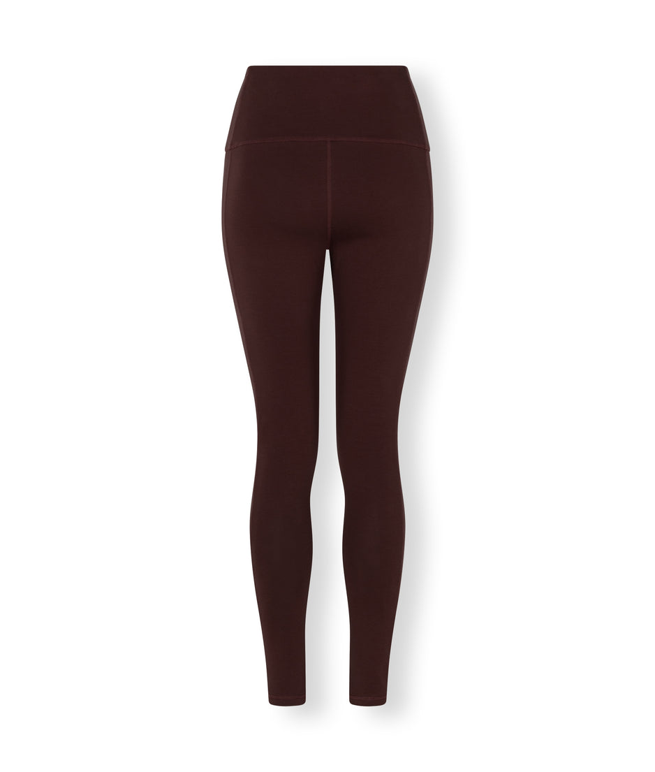 yoga leggings | aubergine