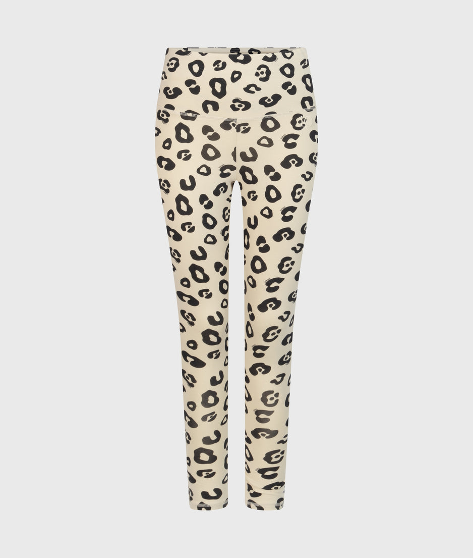 yoga leggings leopard | oyster