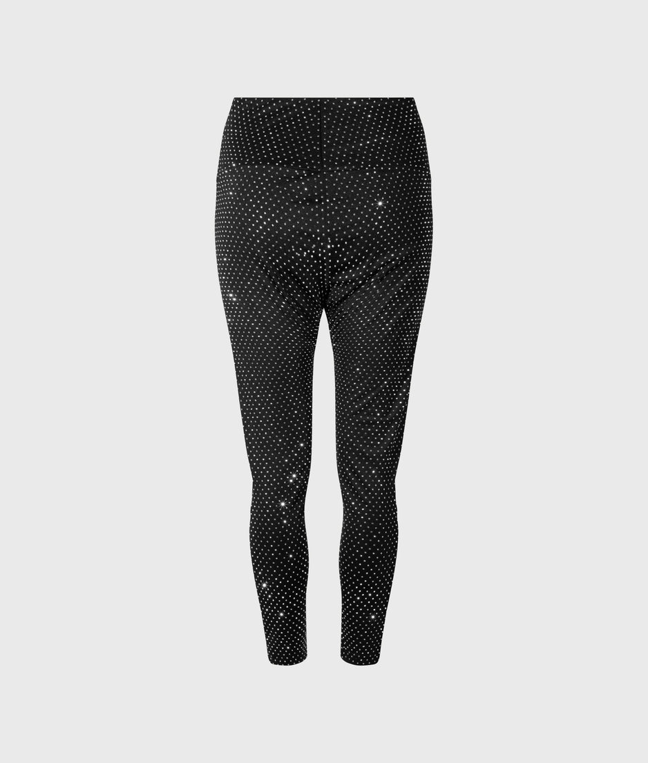 strass leggings | black