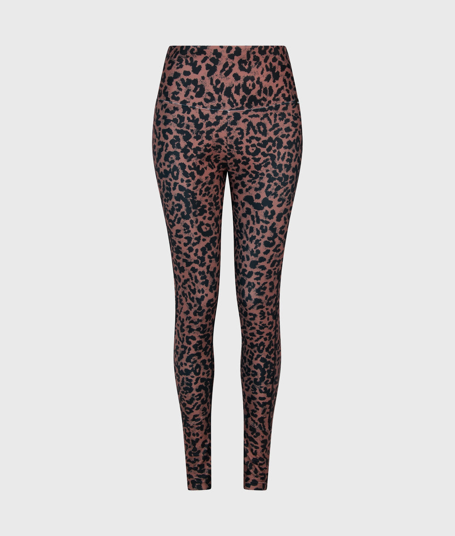 leggings leopard | dark fudge