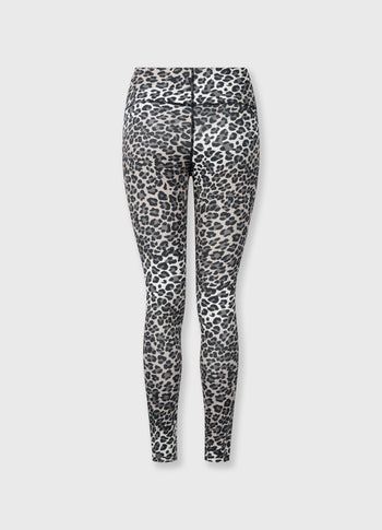 sporty leggings leopard | ecru