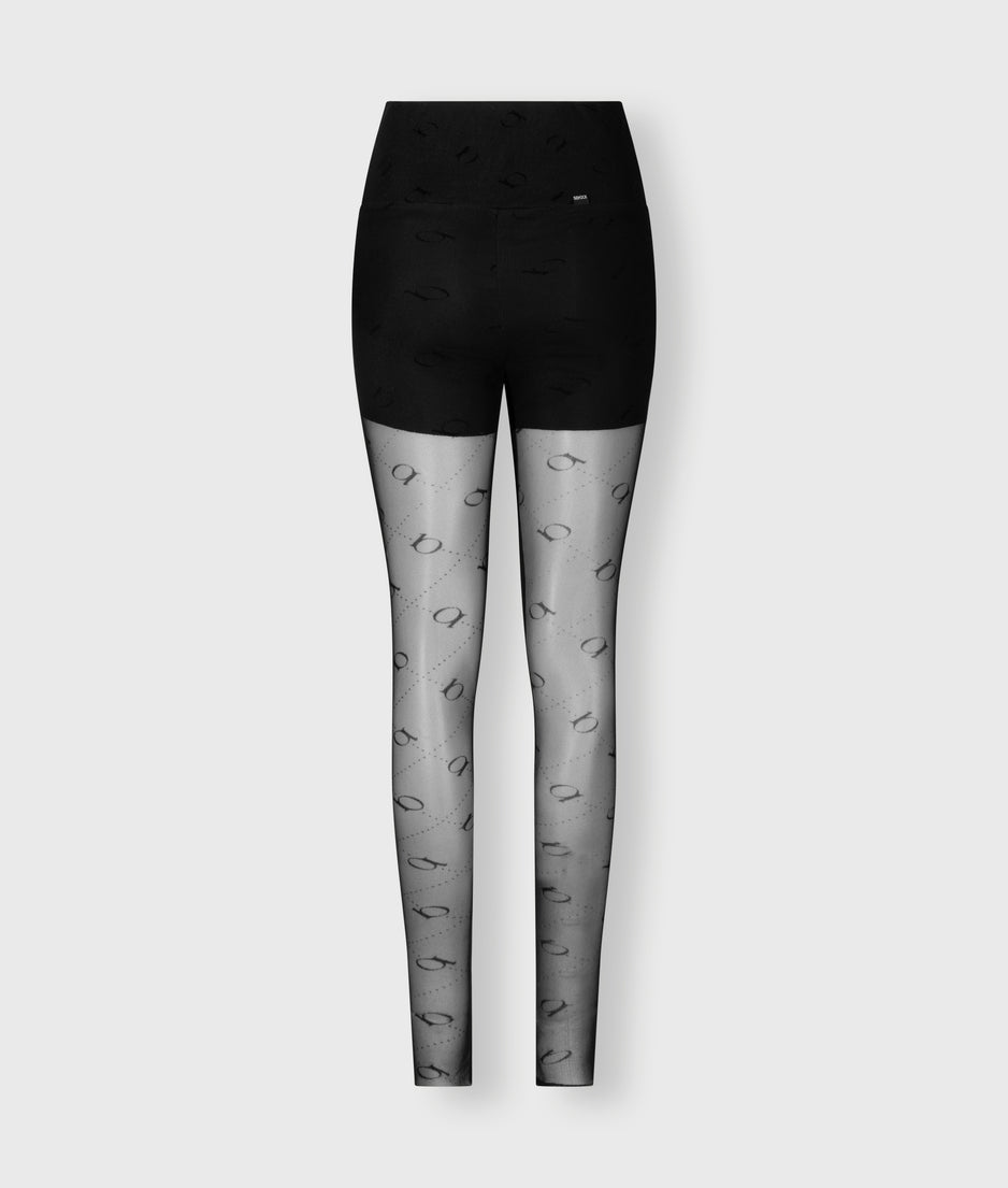 leggings monogram | black