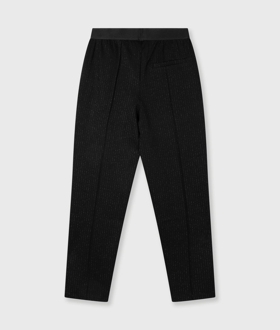 slim pants pinstripe | black