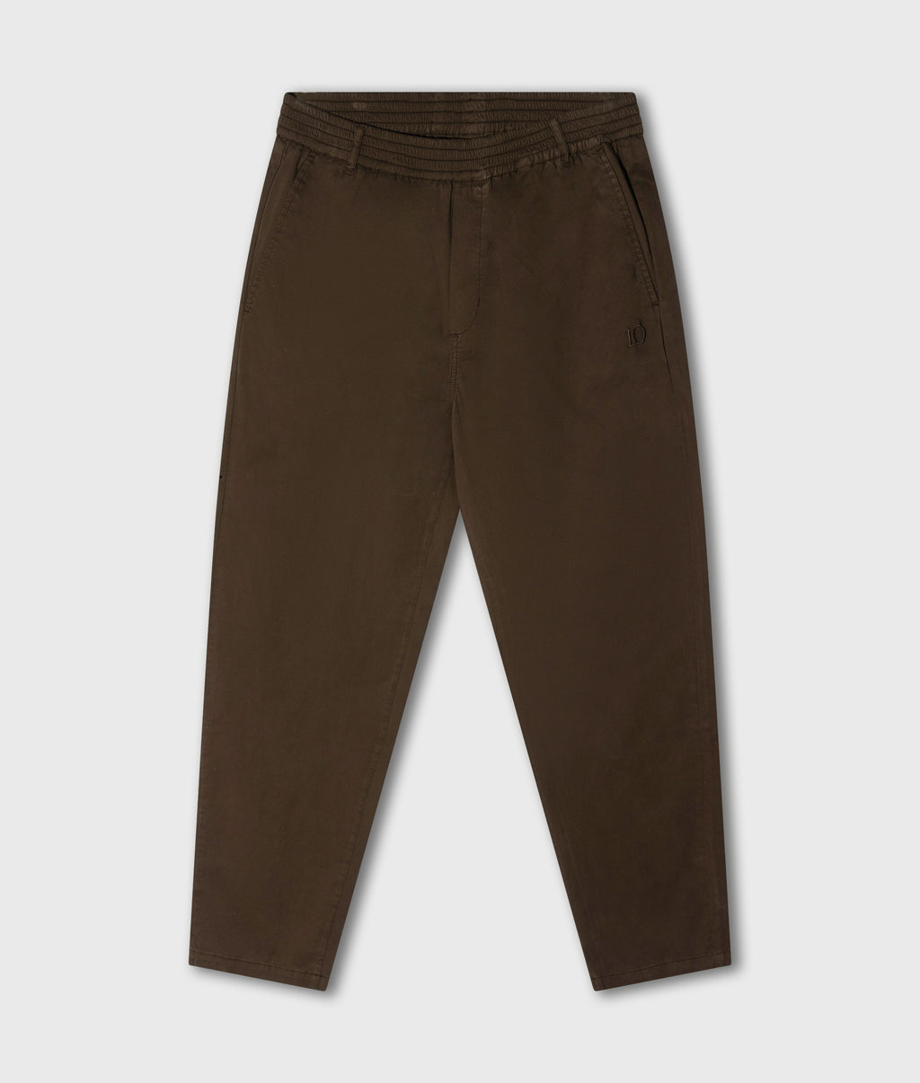 easy twill broek | brown