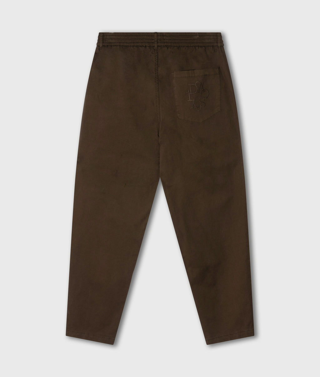 easy twill broek | brown