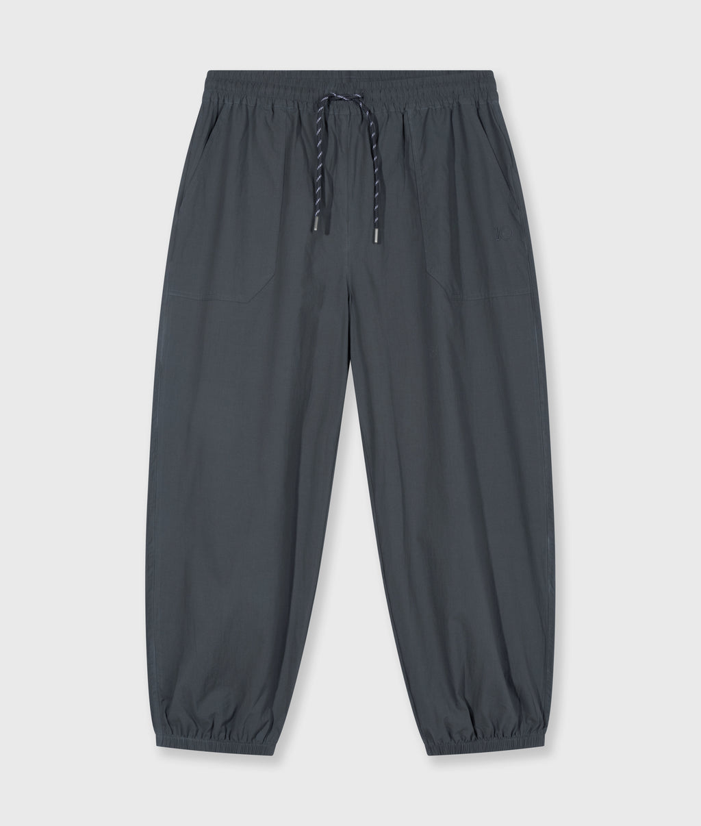 crinkle jogger | steel blue