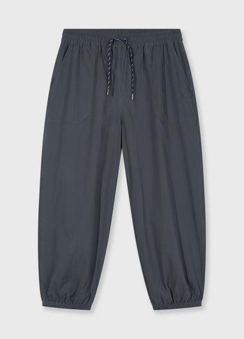 crinkle jogger | steel blue