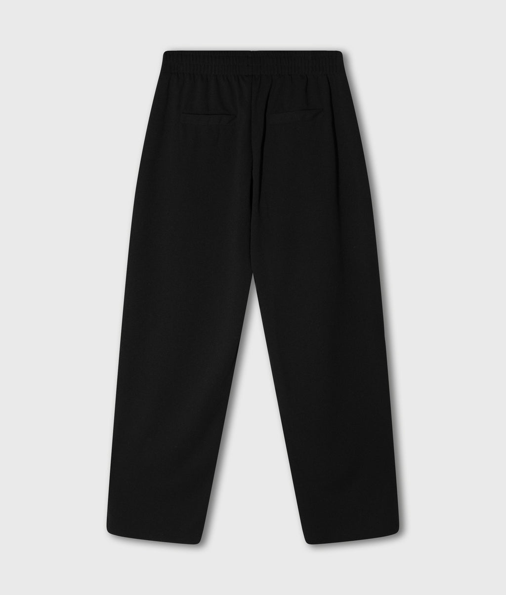 crepe broek met riem | black