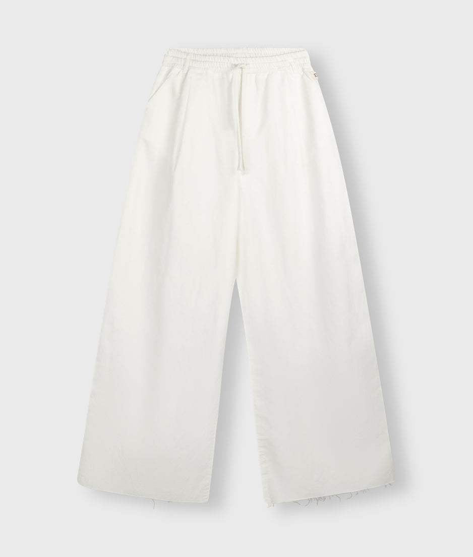 wide leg pants | ecru