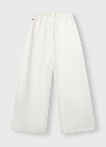 wide leg pants | ecru