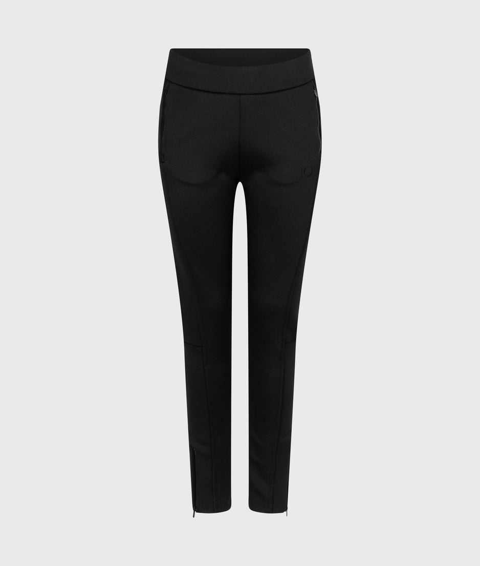 easy fitted pants scuba | black