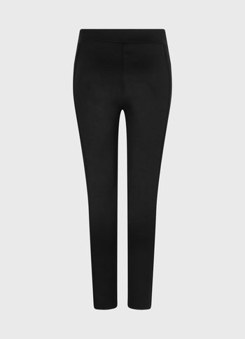 easy fitted pants scuba | black