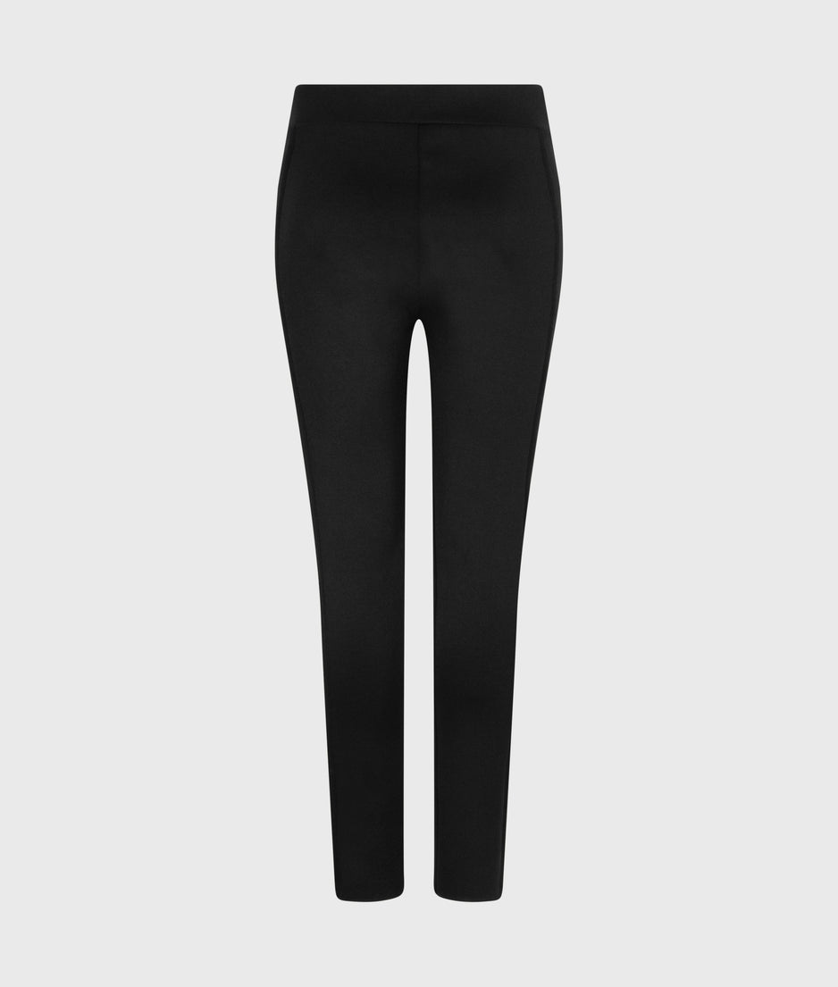 easy fitted pants scuba | black