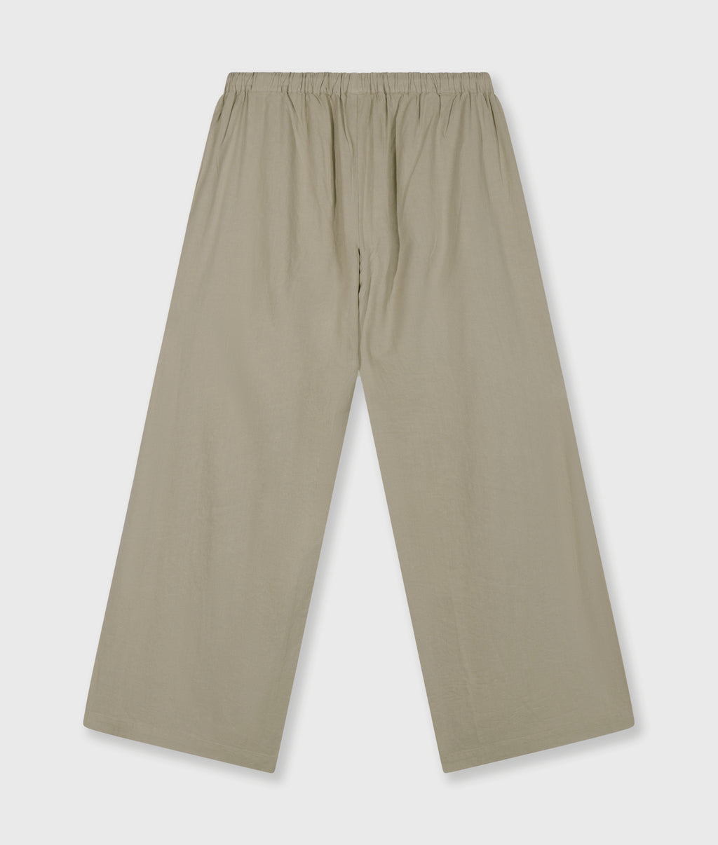 cotton linen pants slit | fog