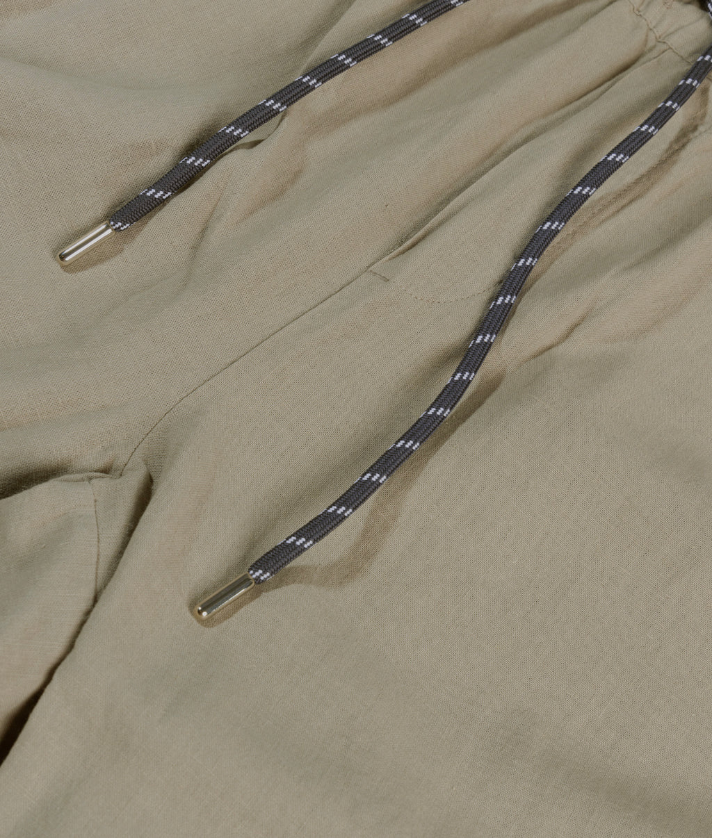 cotton linen pants slit | fog