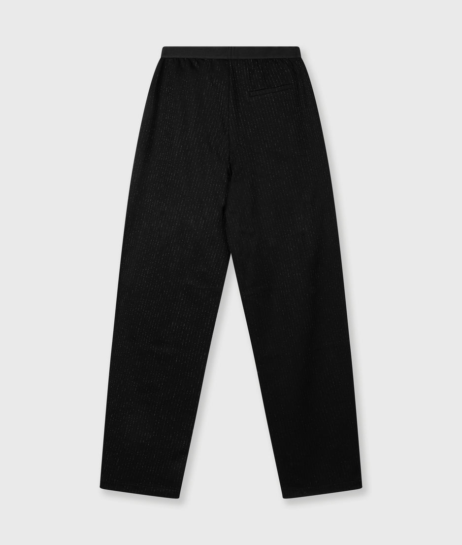 banana pants pinstripe | black