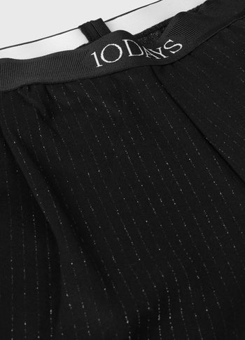 banana pants pinstripe | black