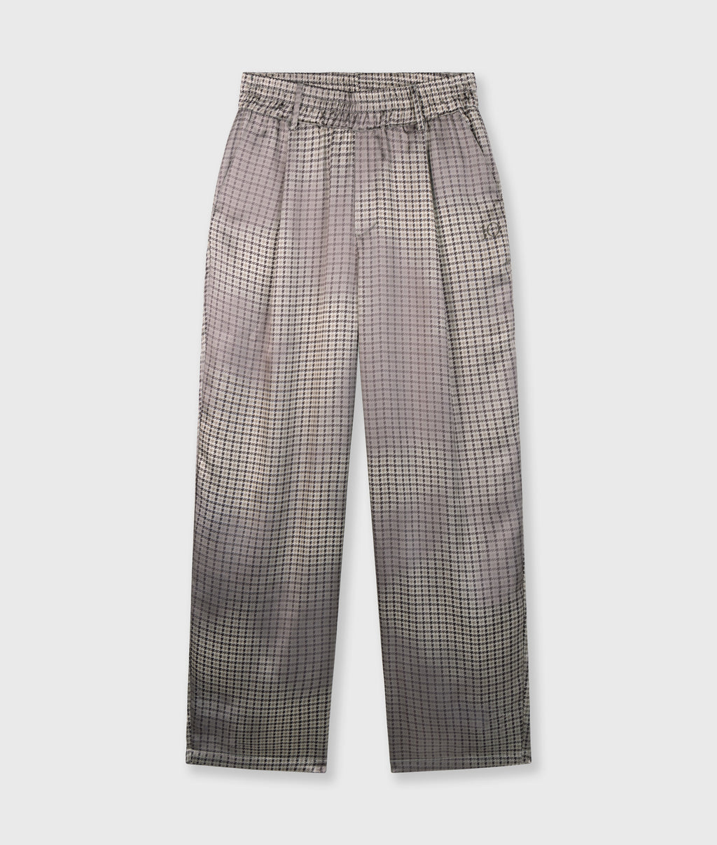 fluid pants check | champagne