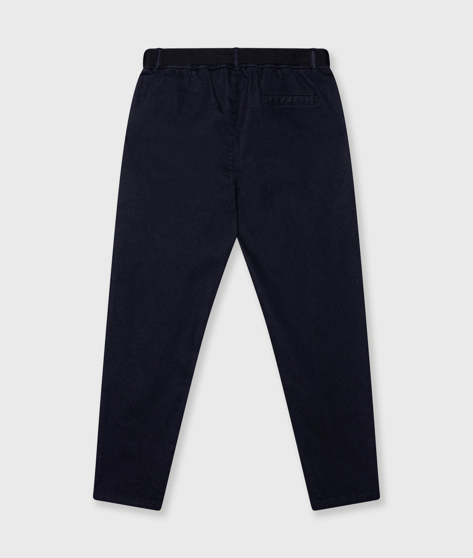 belted pants | dark navy