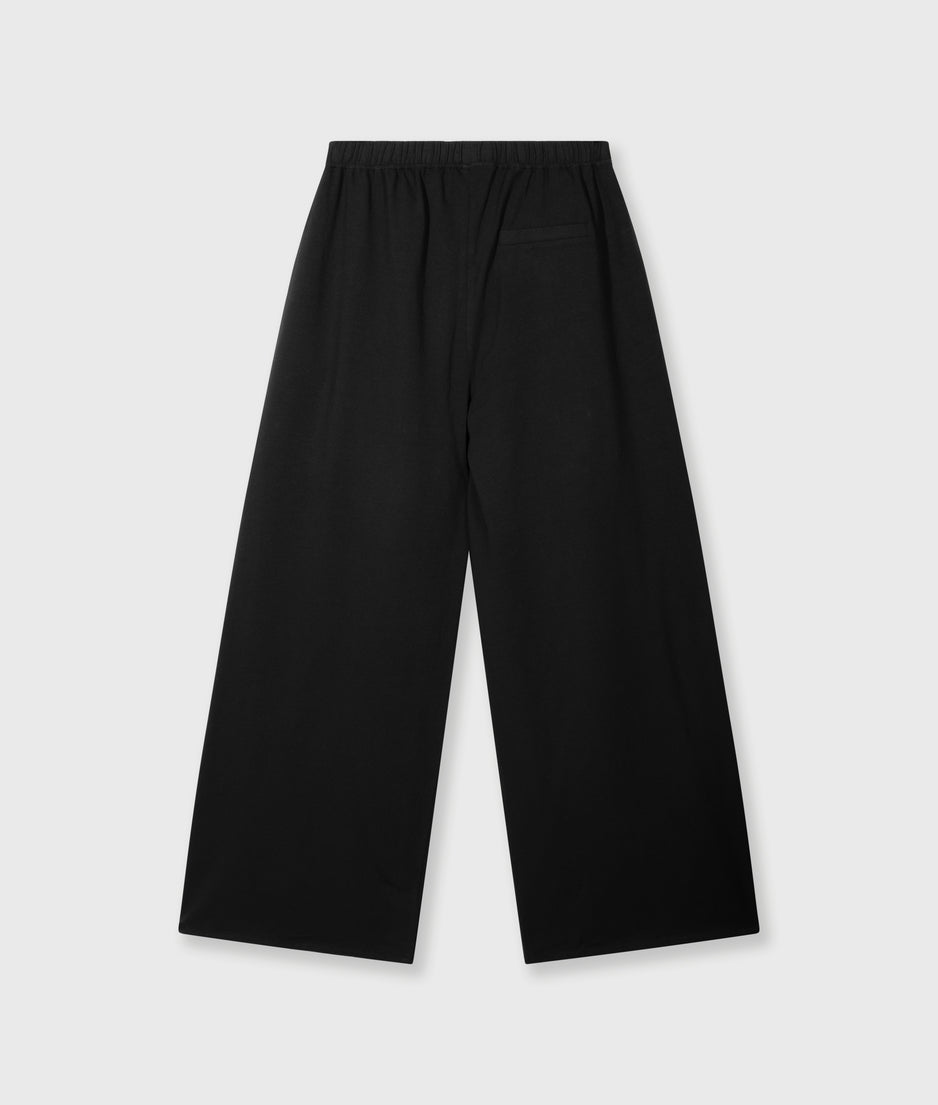 flowy pants linen | black