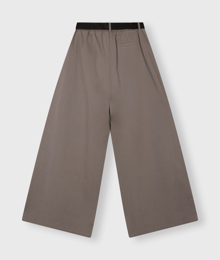 wide pants twill | moonrock