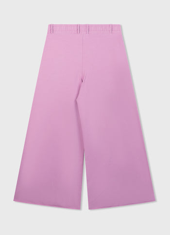 wide leg pants fleece | violet