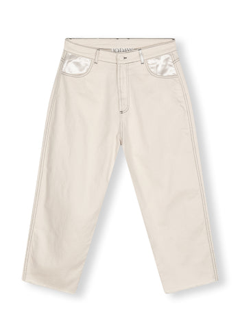 easy twill pants | ecru