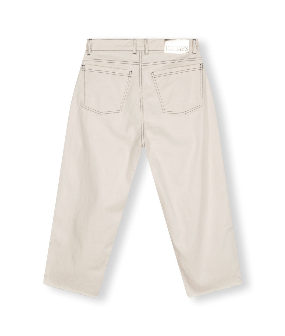 easy twill pants | ecru