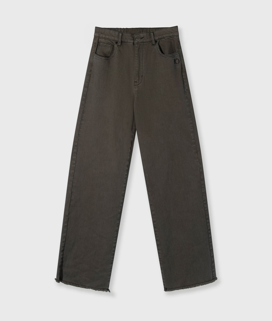 jog twill pants | dark truffle