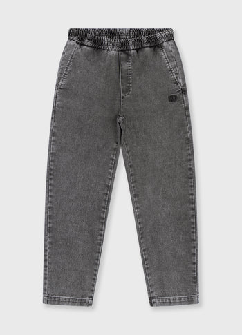 easy pants jog denim | black