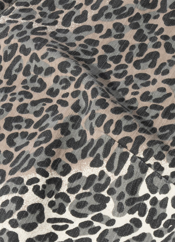 western pants leopard | ecru