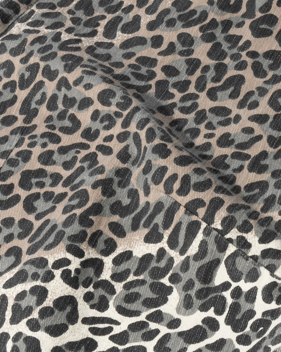 western pants leopard | ecru