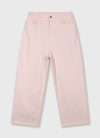 wide pants twill | powder
