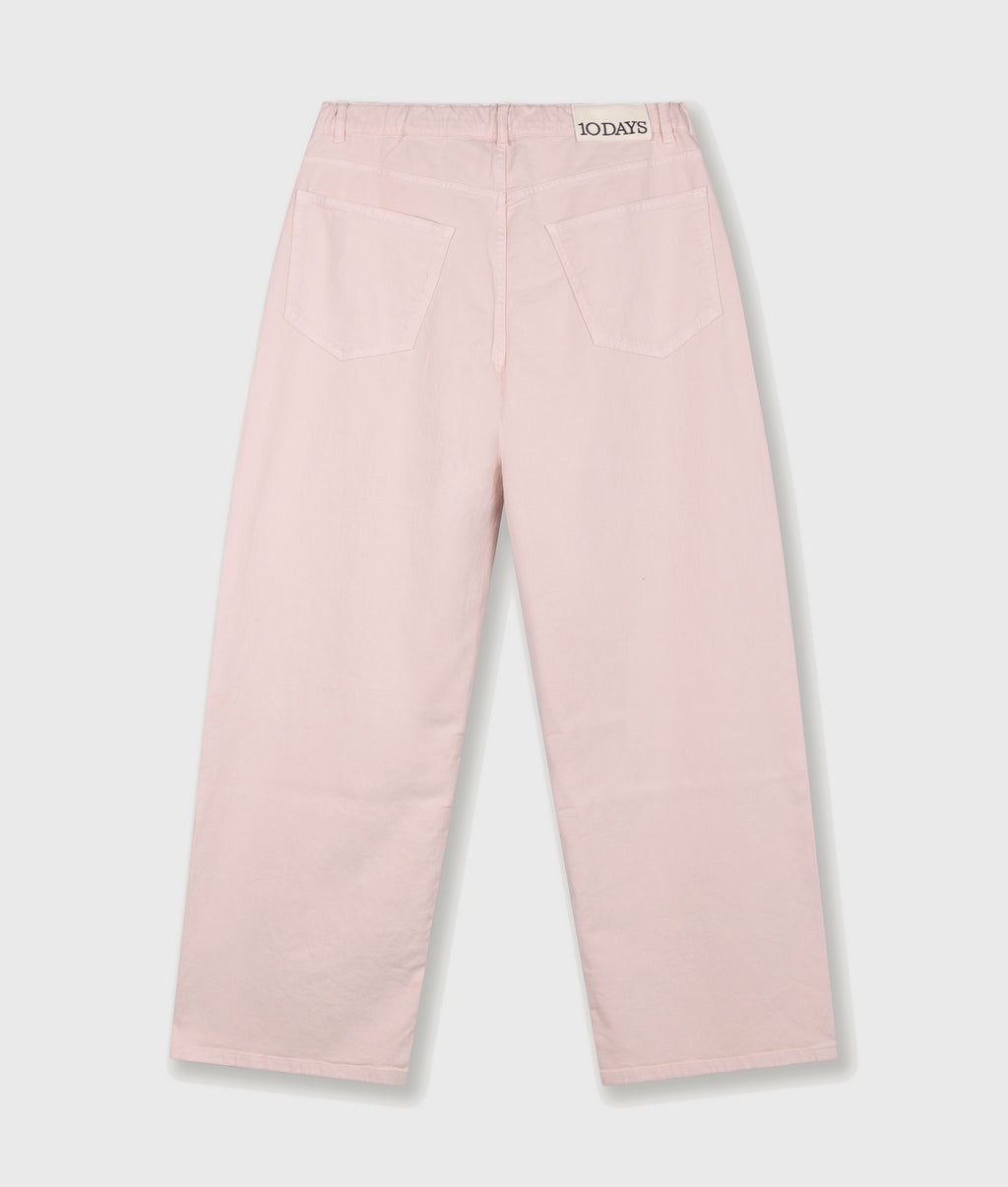 wide pants twill | powder