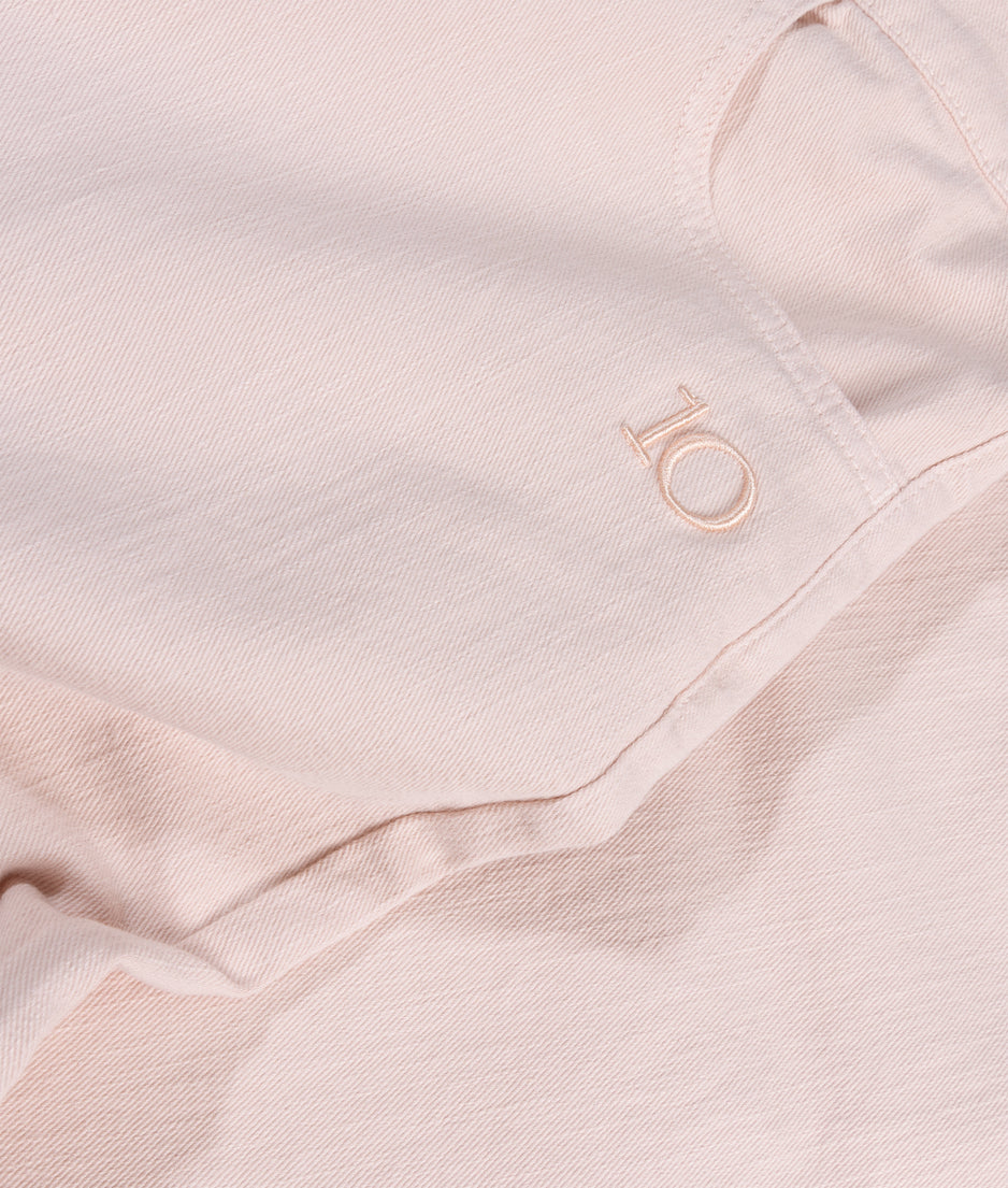wide pants twill | powder
