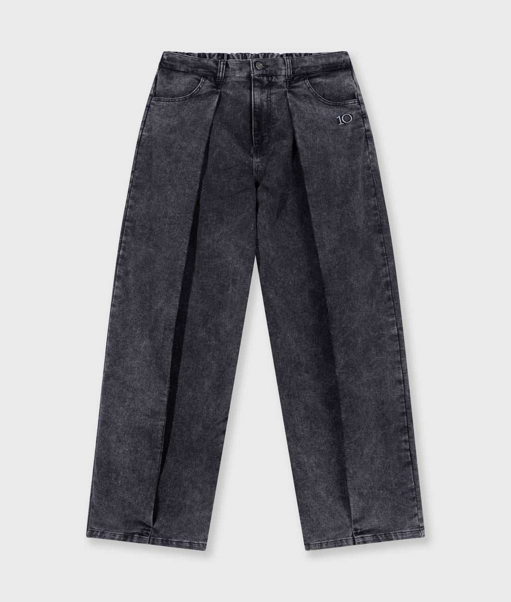 Bar pants jog denim | black