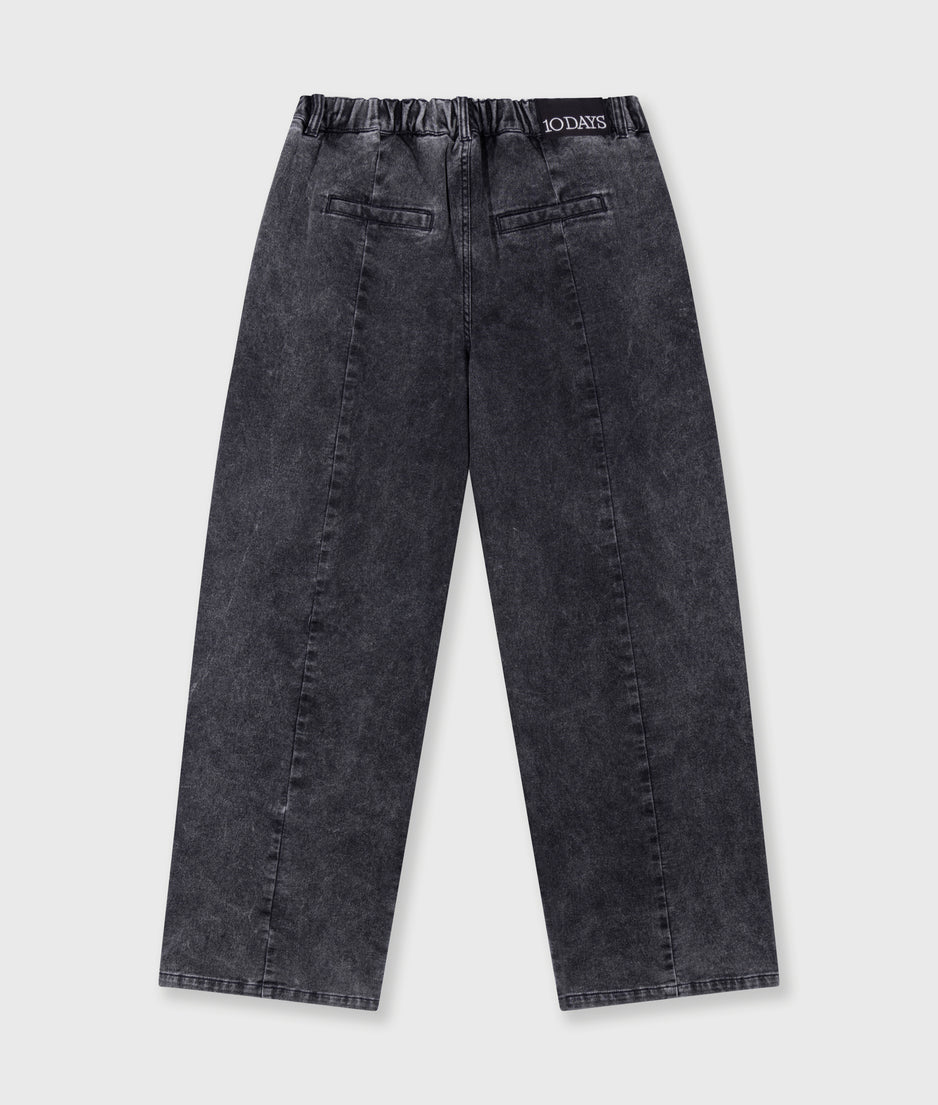 Bar pants jog denim | black
