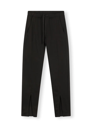flowy jogger crepe | black