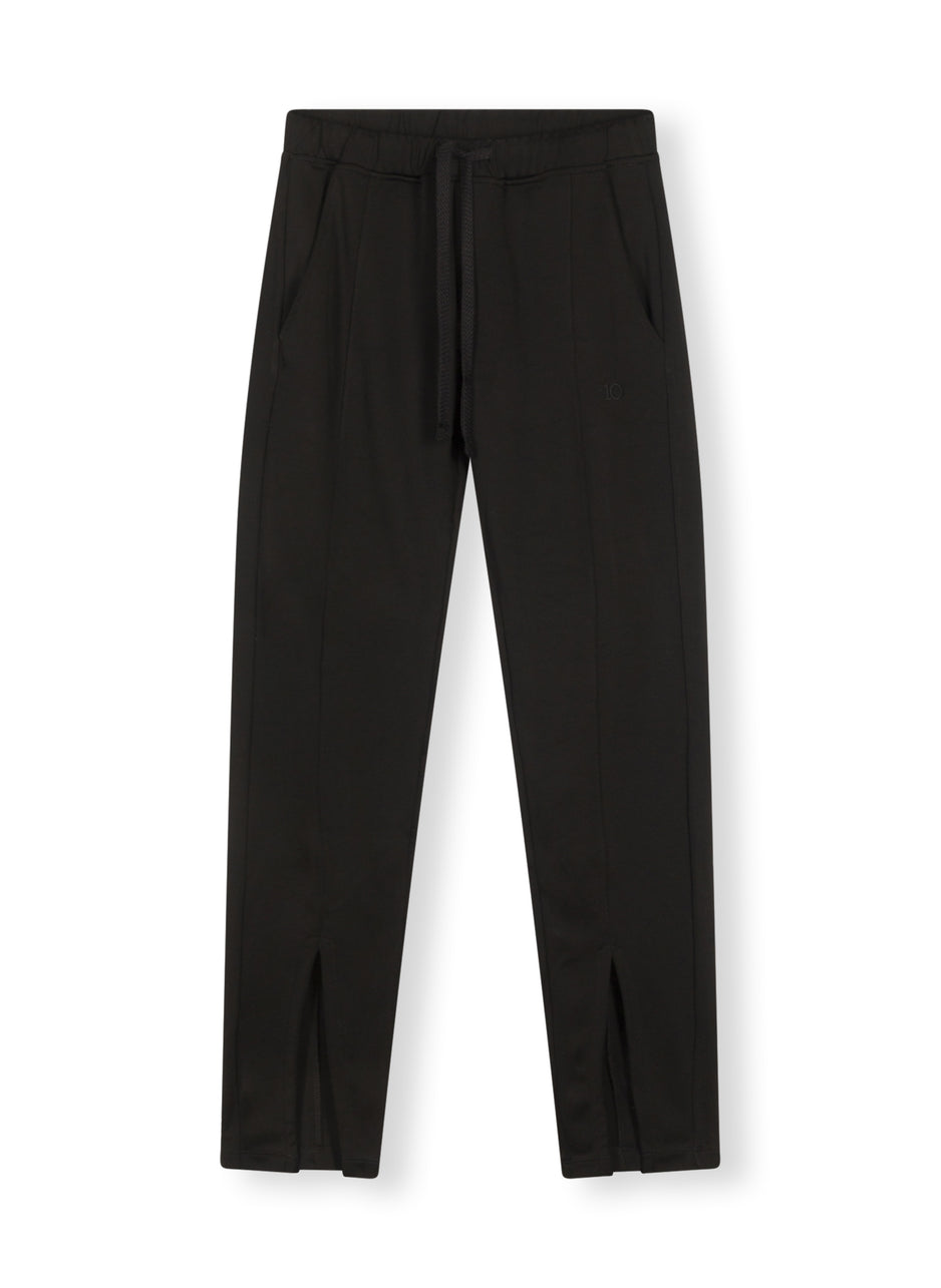 flowy jogger crepe | black