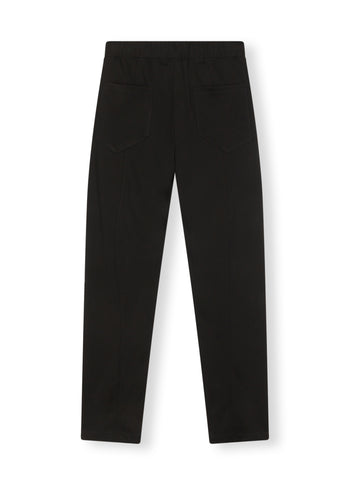 flowy jogger crepe | black