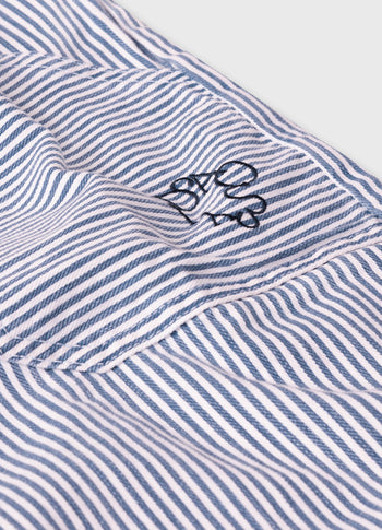 boiler jumpsuit stripes | white/blue