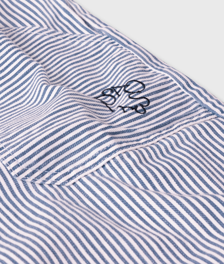 boiler jumpsuit stripes | white/blue