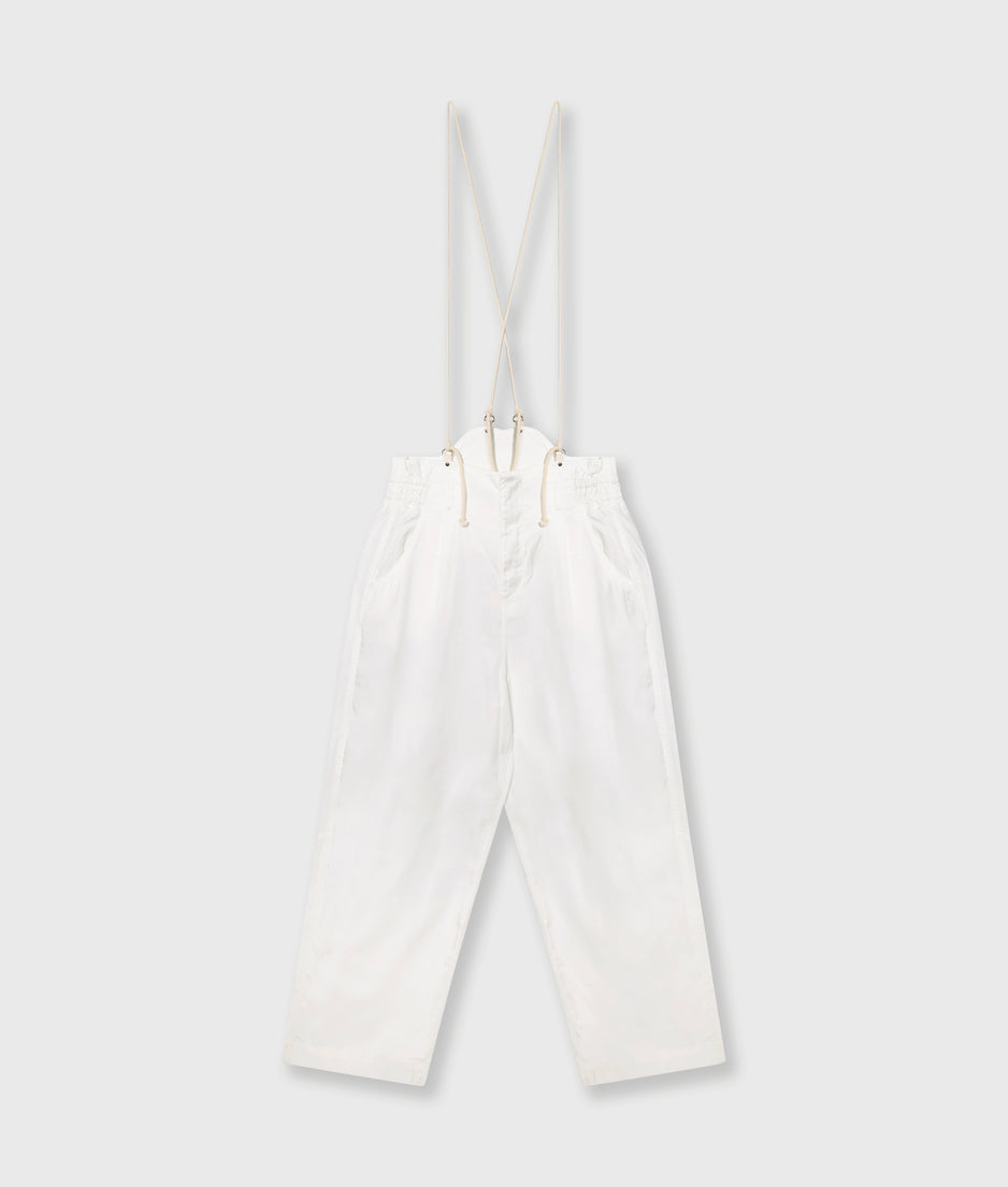 strap salopette twill tencel | ecru