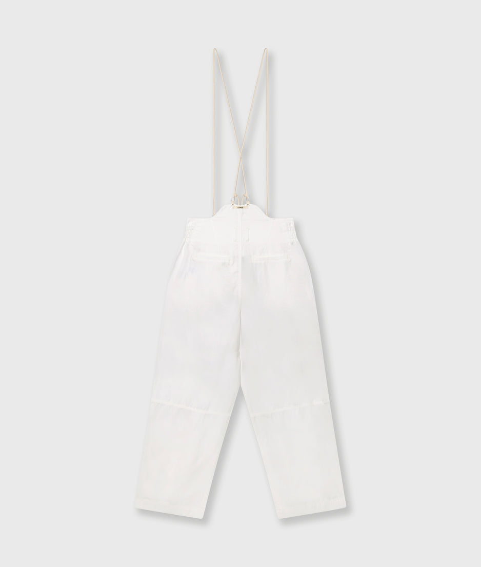 strap salopette twill tencel | ecru
