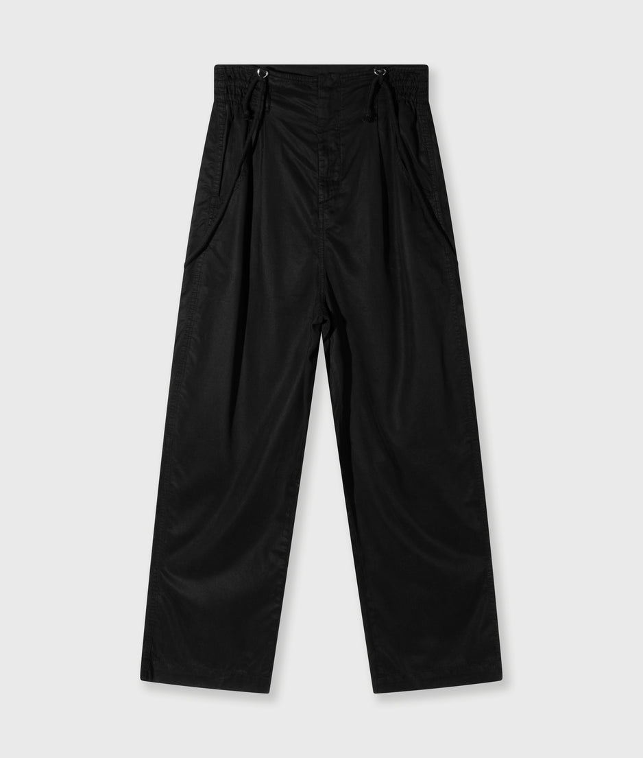 strap salopette twill tencel | black
