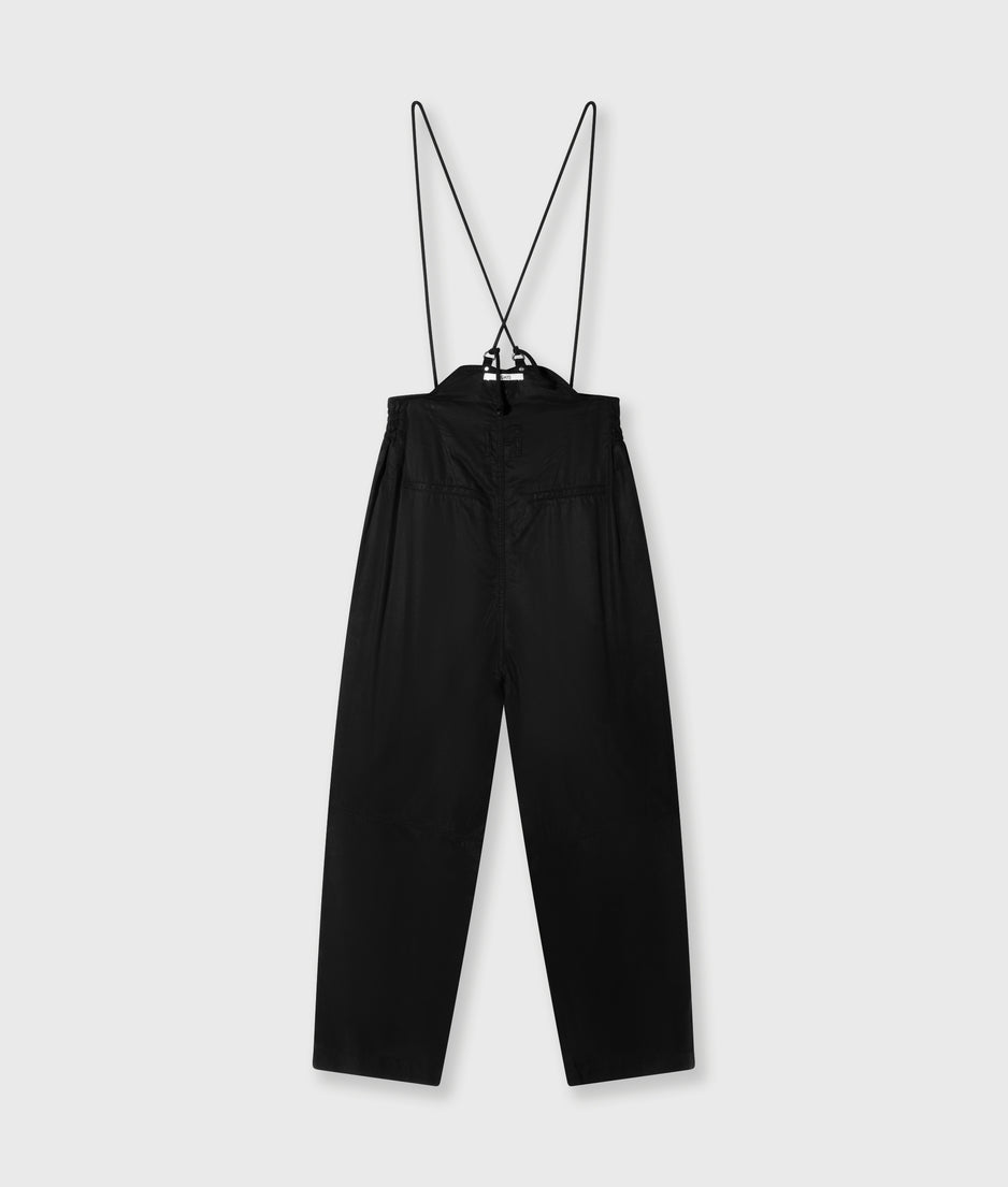 strap salopette twill tencel | black