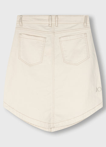 western mini skirt | ecru