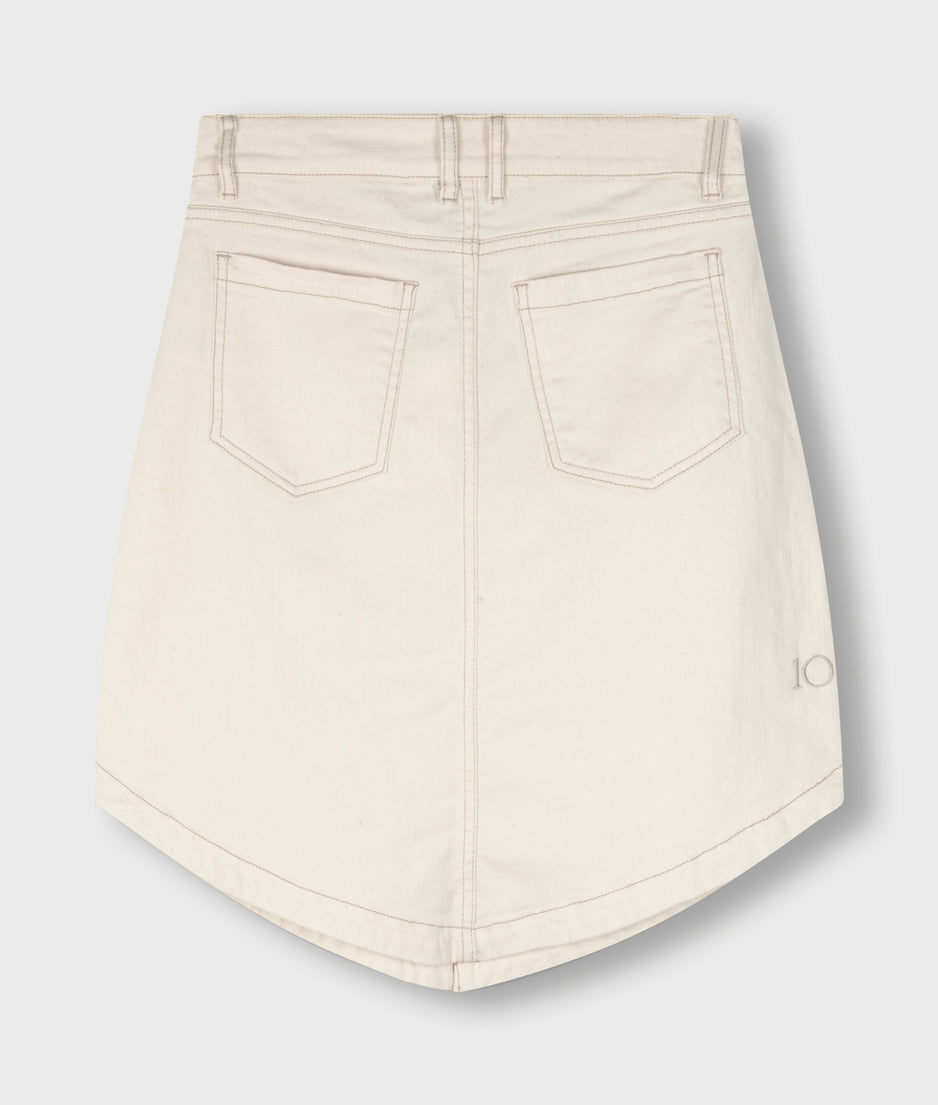 western mini skirt | ecru