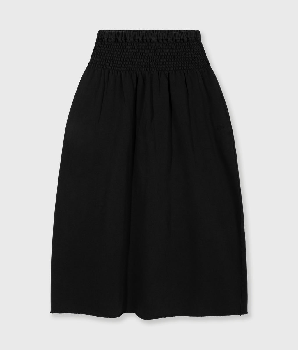 smock skirt washed | dark charcoal
