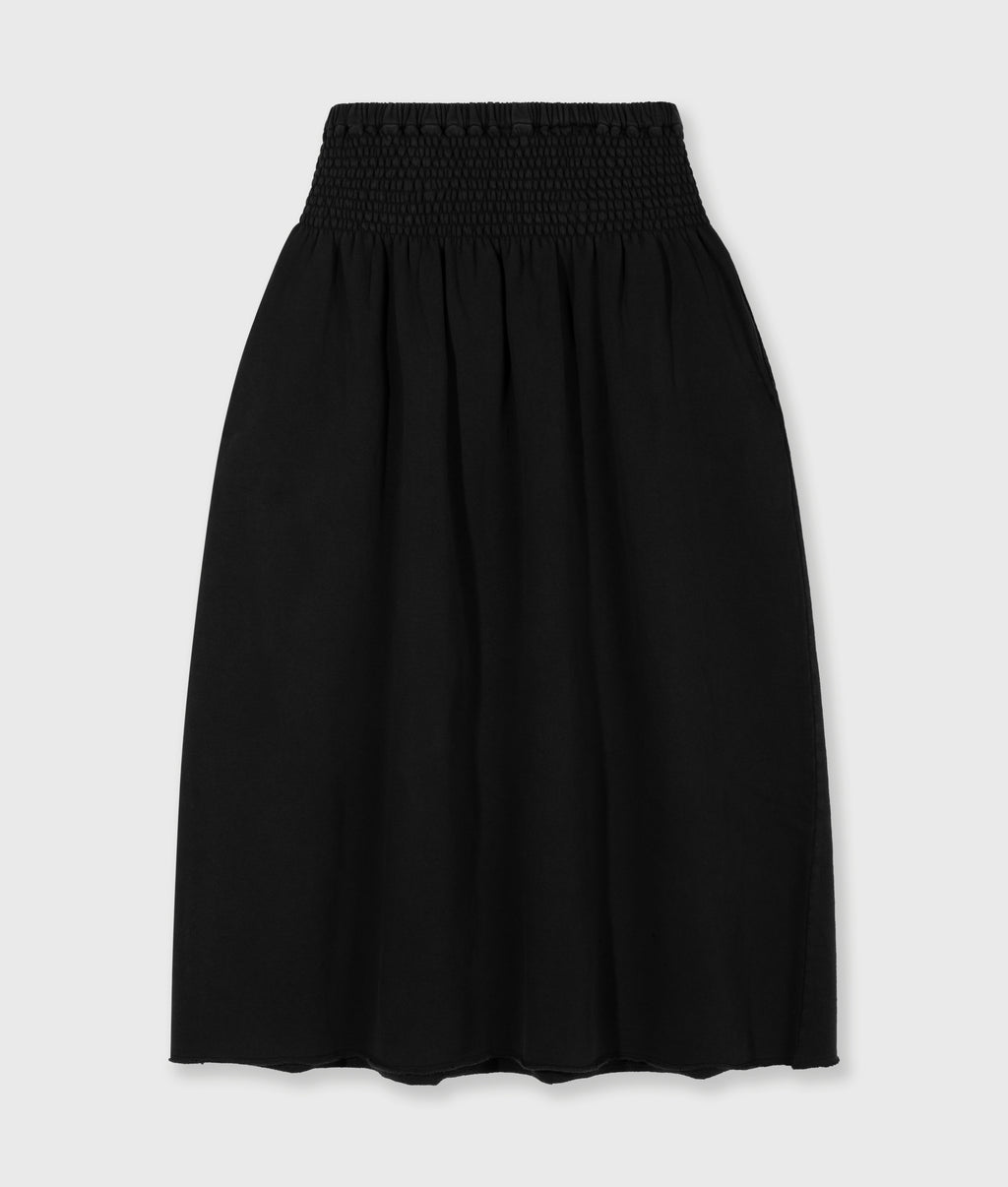 smock skirt washed | dark charcoal